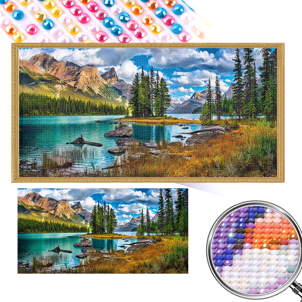 2pcs AB Diamond Painting Set - Outdoor Scenery (80*40CM)