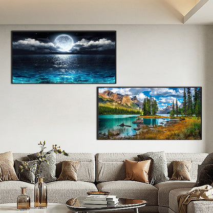 2pcs AB Diamond Painting Set - Outdoor Scenery (80*40CM)