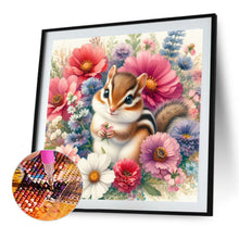 Load image into Gallery viewer, Diamond Painting - Full Round - Squirrel In The Flowers (40*40CM)

