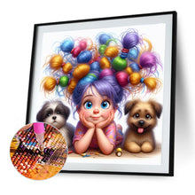 Load image into Gallery viewer, Diamond Painting - Full Round - Dog And Girl (40*40CM)
