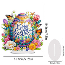 Load image into Gallery viewer, Acrylic Special Shape Easter Egg Desktop Diamond Art Kits for Home Office Decor
