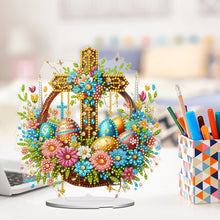Load image into Gallery viewer, Acrylic Special Shape Easter Egg Desktop Diamond Art Kits for Home Office Decor
