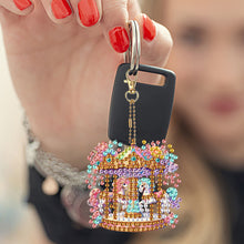 Load image into Gallery viewer, 6Pcs Double Sided Special Shape Animals Diamond Art Keyring for Beginners Adults
