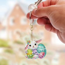 Load image into Gallery viewer, 6Pcs Double Sided Special Shape Animals Diamond Art Keyring for Beginners Adults
