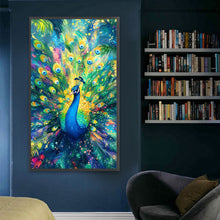 Load image into Gallery viewer, Diamond Painting - Full Square - Starlight Peacock (40*70CM)
