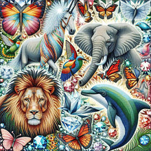 Load image into Gallery viewer, Diamond Painting - Full Round - Shining Animal (40*40CM)
