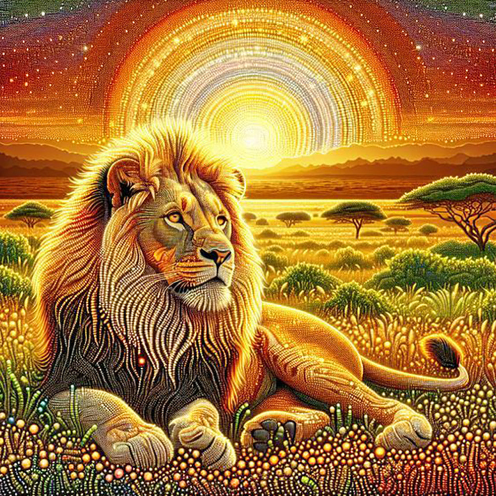 Diamond Painting - Full Round - Shining Animal (40*40CM)