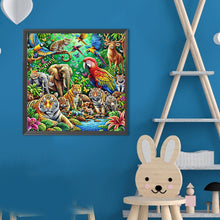 Load image into Gallery viewer, Diamond Painting - Full Round - Shining Animal (40*40CM)
