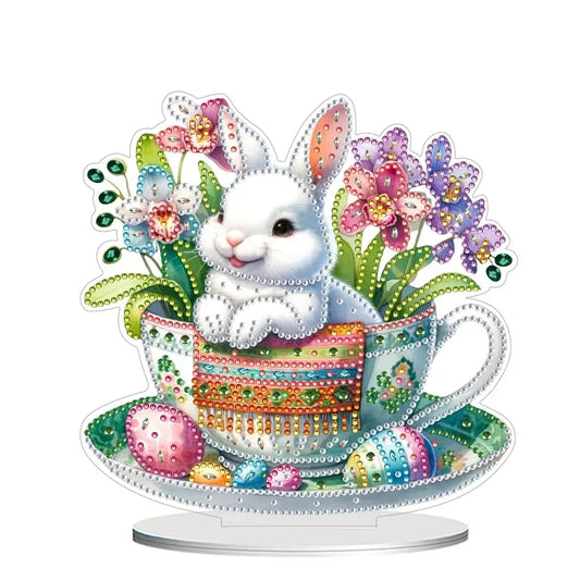 Easter Egg Special Shaped Table Top Diamond Painting Ornament Kits Home Decor