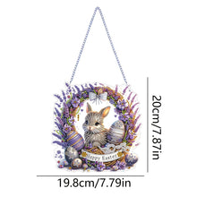 Load image into Gallery viewer, Easter Bunny Diamond Art Hanging Pendant 5D DIY Diamond Painting Dots Pendant
