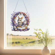 Load image into Gallery viewer, Easter Bunny Diamond Art Hanging Pendant 5D DIY Diamond Painting Dots Pendant
