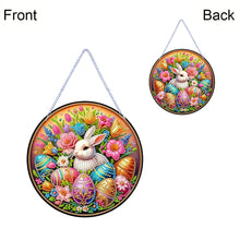 Load image into Gallery viewer, Easter Bunny Diamond Art Hanging Pendant 5D DIY Diamond Painting Dots Pendant
