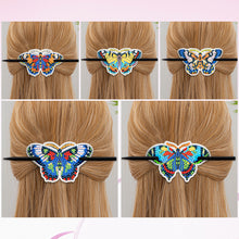 Load image into Gallery viewer, 5Pcs PU Butterfly Diamond Embroidery Painting Hairpins Kit Gifts for Women Girls
