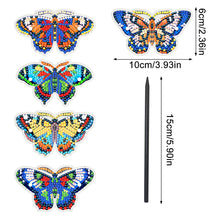 Load image into Gallery viewer, 5Pcs PU Butterfly Diamond Embroidery Painting Hairpins Kit Gifts for Women Girls
