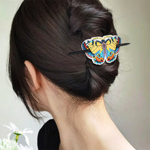 Load image into Gallery viewer, 5Pcs PU Butterfly Diamond Embroidery Painting Hairpins Kit Gifts for Women Girls
