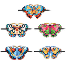 Load image into Gallery viewer, 5Pcs PU Butterfly Diamond Embroidery Painting Hairpins Kit Gifts for Women Girls
