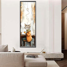 Load image into Gallery viewer, Diamond Painting - Full Round - Coffee Cat (30*90CM)
