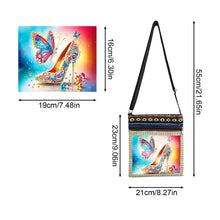 Load image into Gallery viewer, Flower Diamond Art Purses Canvas 5D DIY Diamond Painting Shoulder Bag for Women
