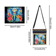 Load image into Gallery viewer, Flower Diamond Art Purses Canvas 5D DIY Diamond Painting Shoulder Bag for Women

