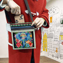 Load image into Gallery viewer, Flower Diamond Art Purses Canvas 5D DIY Diamond Painting Shoulder Bag for Women
