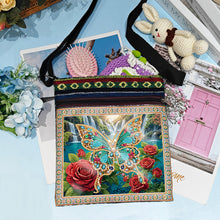 Load image into Gallery viewer, Flower Diamond Art Purses Canvas 5D DIY Diamond Painting Shoulder Bag for Women
