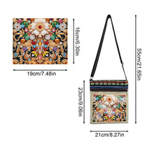 Load image into Gallery viewer, Flower Diamond Art Purses Canvas 5D DIY Diamond Painting Shoulder Bag for Women
