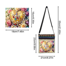 Load image into Gallery viewer, Flower Diamond Art Purses Canvas 5D DIY Diamond Painting Shoulder Bag for Women
