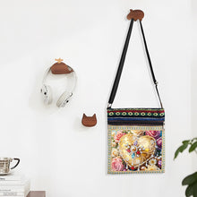 Load image into Gallery viewer, Flower Diamond Art Purses Canvas 5D DIY Diamond Painting Shoulder Bag for Women
