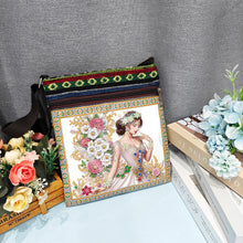 Load image into Gallery viewer, Flower Diamond Art Purses Canvas 5D DIY Diamond Painting Shoulder Bag for Women
