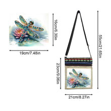 Load image into Gallery viewer, Flower Diamond Art Purses Canvas 5D DIY Diamond Painting Shoulder Bag for Women
