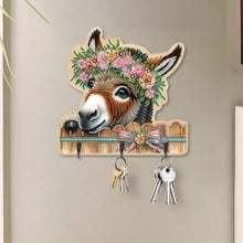 Load image into Gallery viewer, Animals Diamond Art Hanging Hooks Rhinestone Painting Coat Hook DIY Crafts Decor
