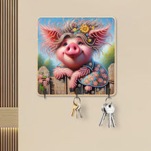 Load image into Gallery viewer, Pig 3 Hooks Diamond Painting Hook Rail Diamond Art Hanging Hooks for Wall
