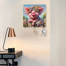 Load image into Gallery viewer, Pig 3 Hooks Diamond Painting Hook Rail Diamond Art Hanging Hooks for Wall
