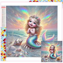 Load image into Gallery viewer, Diamond Painting - Full Square - Mermaid (30*30CM)
