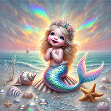 Load image into Gallery viewer, Diamond Painting - Full Square - Mermaid (30*30CM)
