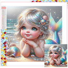 Load image into Gallery viewer, Diamond Painting - Full Square - Mermaid (30*30CM)
