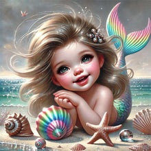 Load image into Gallery viewer, Diamond Painting - Full Square - Mermaid (30*30CM)
