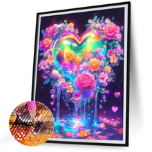 Load image into Gallery viewer, Diamond Painting - Full Round - Colorful Hearts And Flowers (30*40CM)

