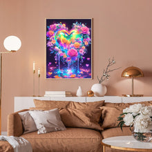 Load image into Gallery viewer, Diamond Painting - Full Round - Colorful Hearts And Flowers (30*40CM)
