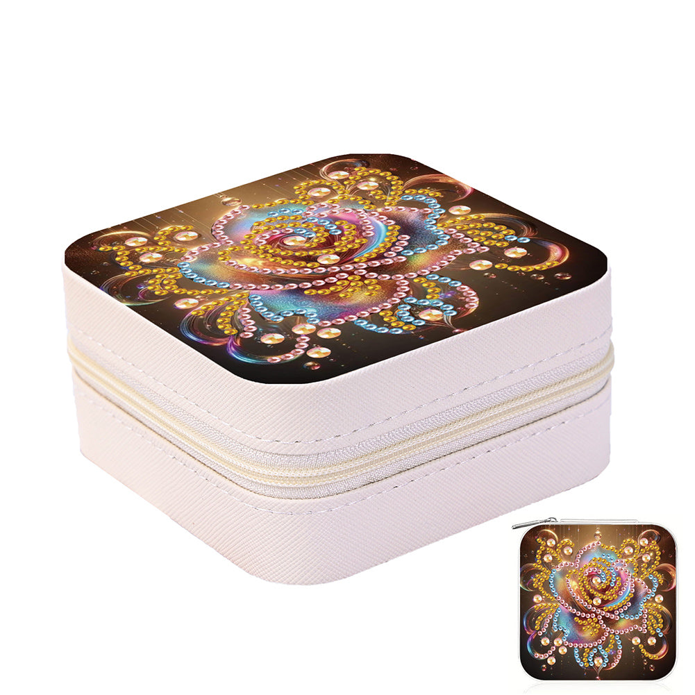 Special Shape Conch Diamond Painting Jewelry Storage Box DIY Ring Organizer Case