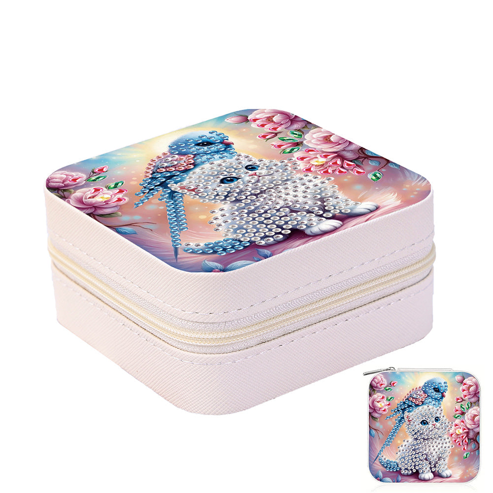 Special Shape Conch Diamond Painting Jewelry Storage Box DIY Ring Organizer Case