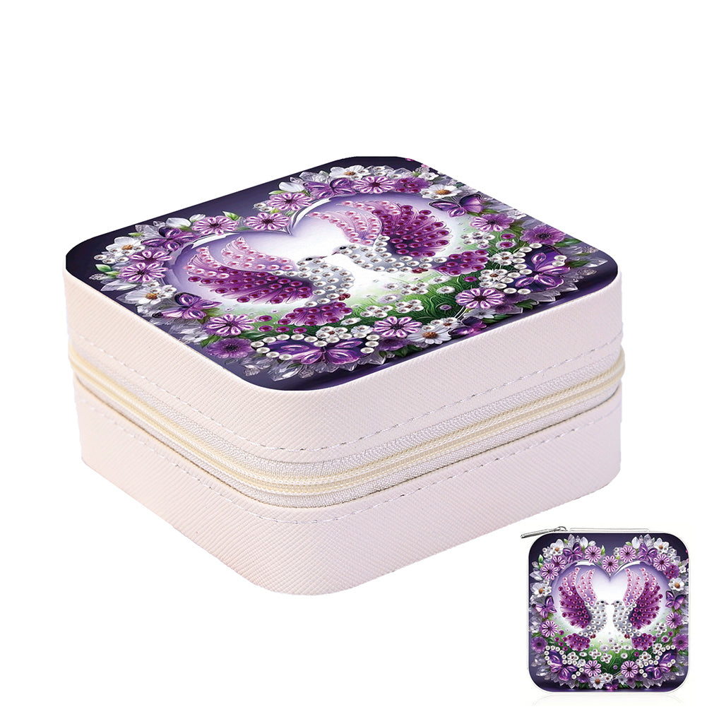 Special Shape Conch Diamond Painting Jewelry Storage Box DIY Ring Organizer Case