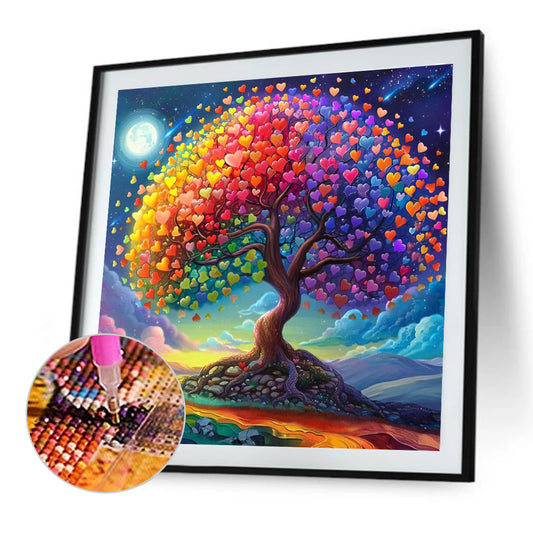 Diamond Painting - Full Round - Colorful Tree Of Life (30*30CM)