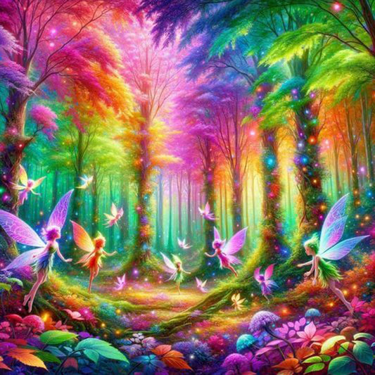 Diamond Painting - Full Round - Mysterious Woods (30*30CM)