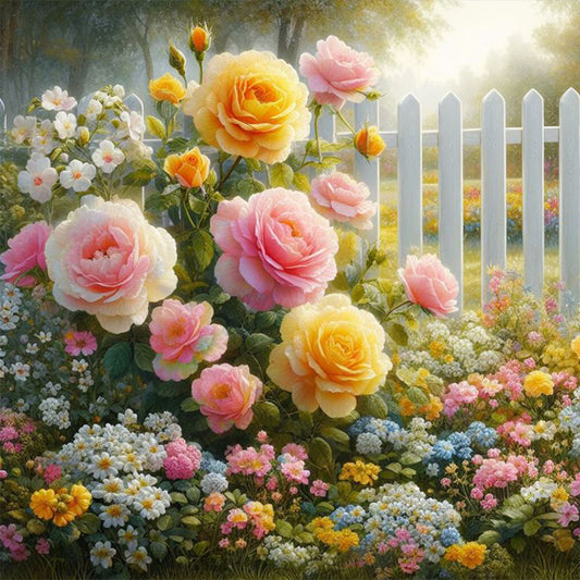 Diamond Painting - Full Round - Garden Corner (30*30CM)