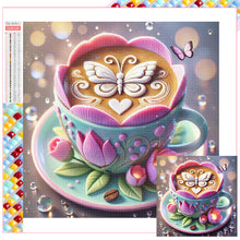 Load image into Gallery viewer, Diamond Painting - Full Square - Lotus Coffee Cup (30*30CM)
