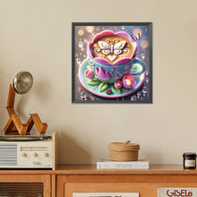 Load image into Gallery viewer, Diamond Painting - Full Square - Lotus Coffee Cup (30*30CM)
