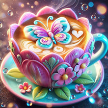Load image into Gallery viewer, Diamond Painting - Full Square - Lotus Coffee Cup (30*30CM)
