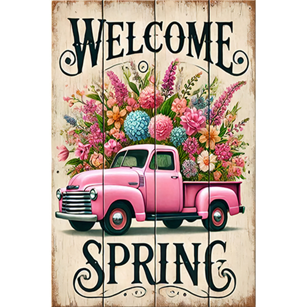 Diamond Painting - Full Round - Welcome To Spring (30*45CM)