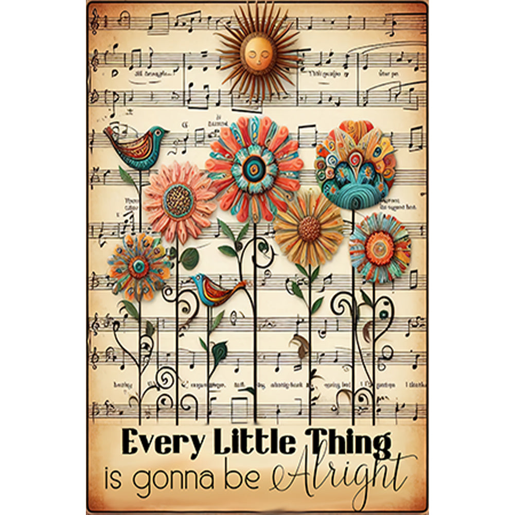 Diamond Painting - Full Round - Every Little Thing Will Shine (30*45CM)